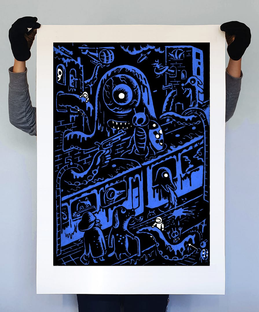 Blue Day At The Subway
